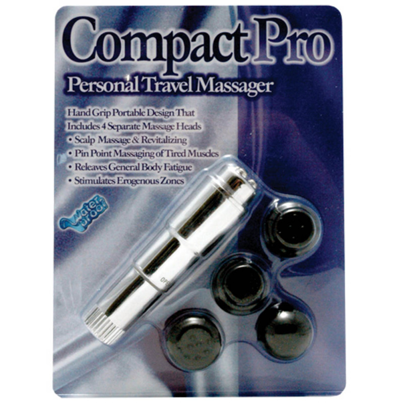 Мини масажор с 4 накрайника, 10см. - Compact Pro Chrome на ХИТ цена ...