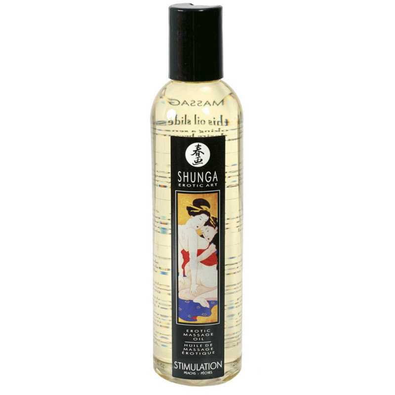 Еротично масажно олио с аромат на праскова - Shunga 250ml Еротично масажно олио с аромат на праскова - Shunga 250ml