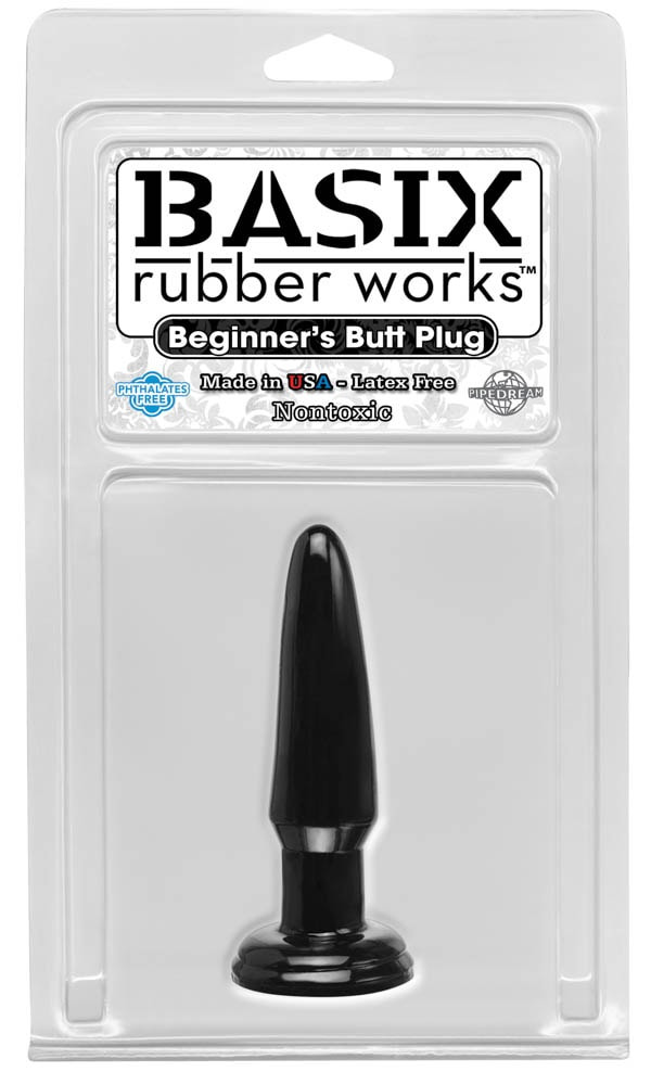 Basix Rubber Works - Beginners Butt Plug Basix Rubber Works - Beginners Butt Plug