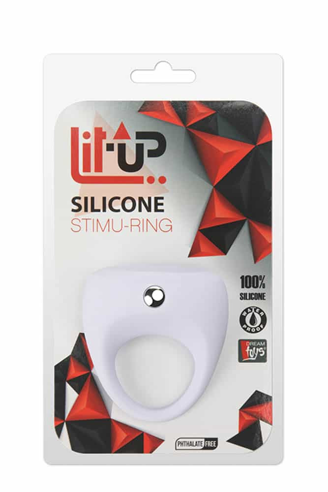 LIT-UP SILICONE STIMU RING 7 WHITE LIT-UP SILICONE STIMU RING 7 WHITE