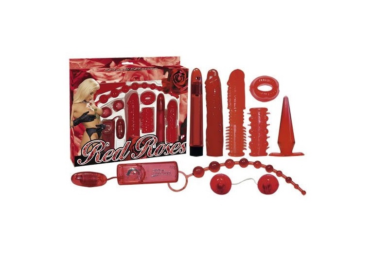 red-roses-set Комплект от 9 секс играчки, червени рози - Red Roses Set - Image 1