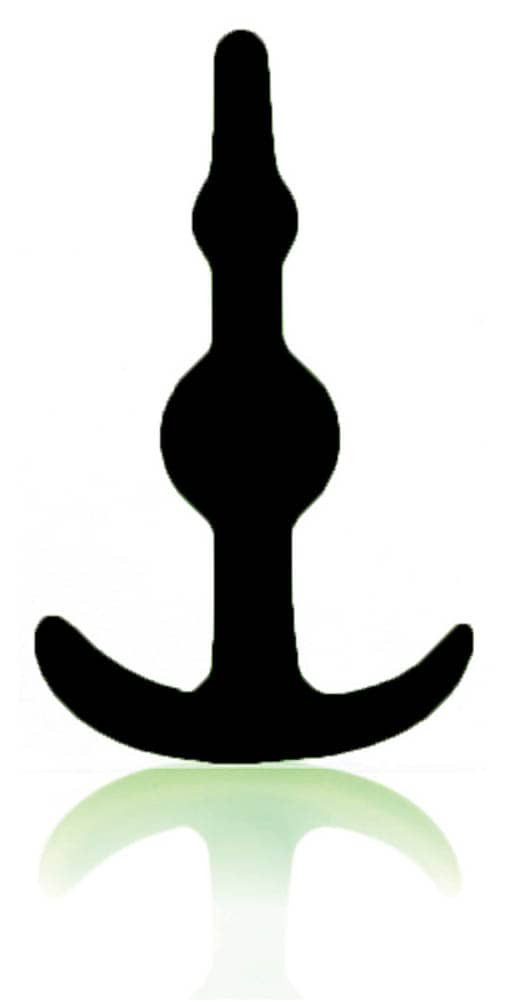 Smiling Silicone Butt Plug Black Smiling Silicone Butt Plug Black