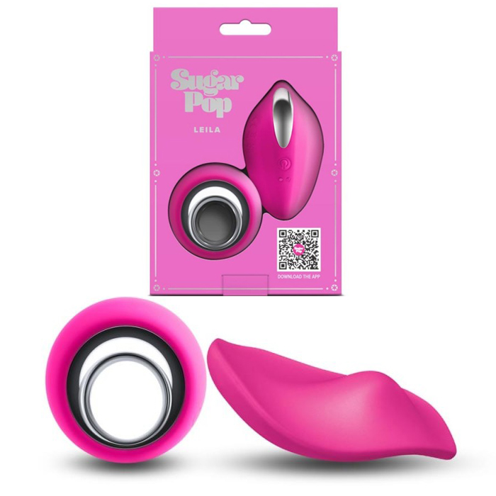 sugar-pop-leila-pink-00 (1) Стимулатор за бельо с дистанционно, смарт - Sugar Pop Leila Pink - Image 1