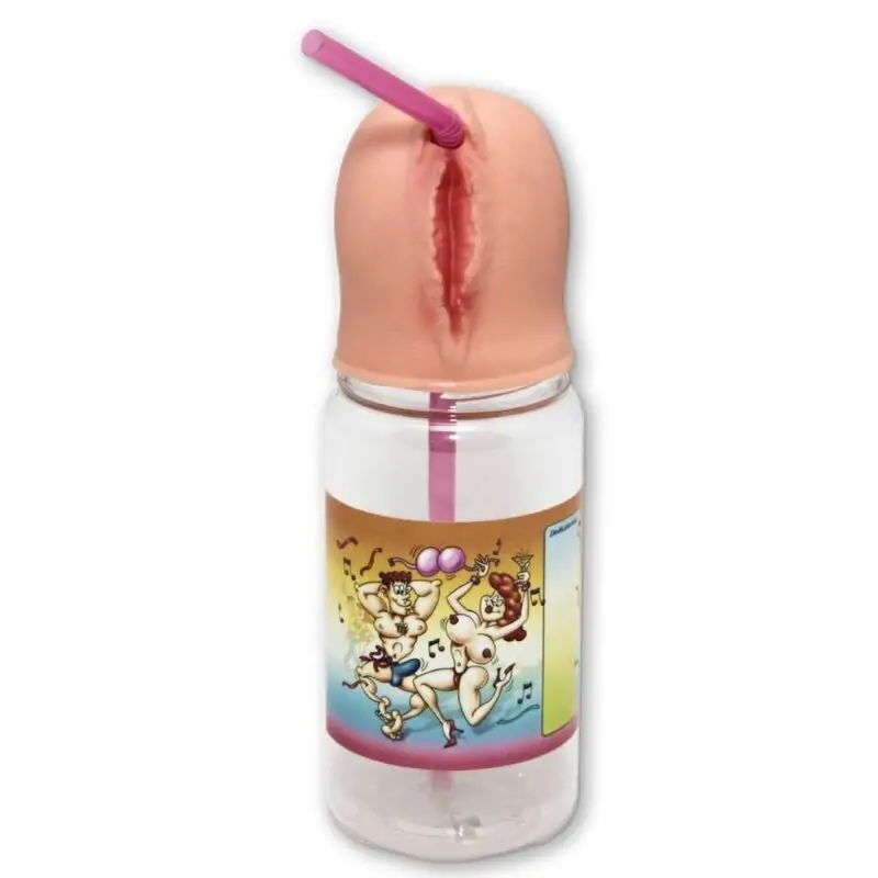 Бутилка във формата на женска вагина - Bottle Lips Flesh 360ml Бутилка във формата на женска вагина - Bottle Lips Flesh 360ml