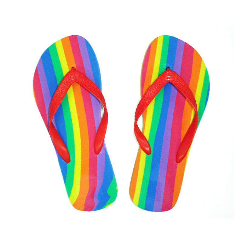 PRIDE - LGBT FLAG FLIP FLOPS 44-45 EUR PRIDE - LGBT FLAG FLIP FLOPS 44-45 EUR