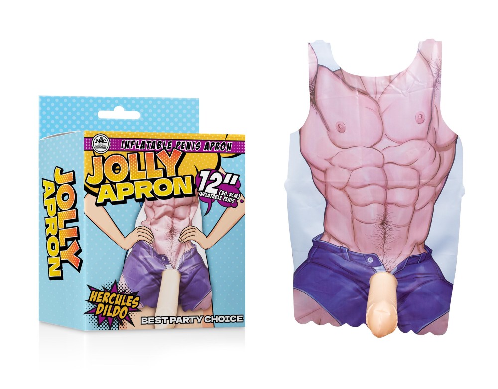 NOVELTY APRON WITH INFLATABLE PENIS NOVELTY APRON WITH INFLATABLE PENIS
