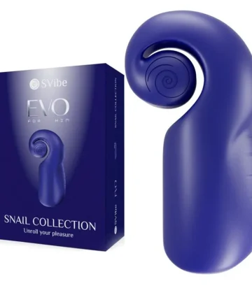 Иновативен мастурбатор с вибрации - Evo Slide N'Roll Blue