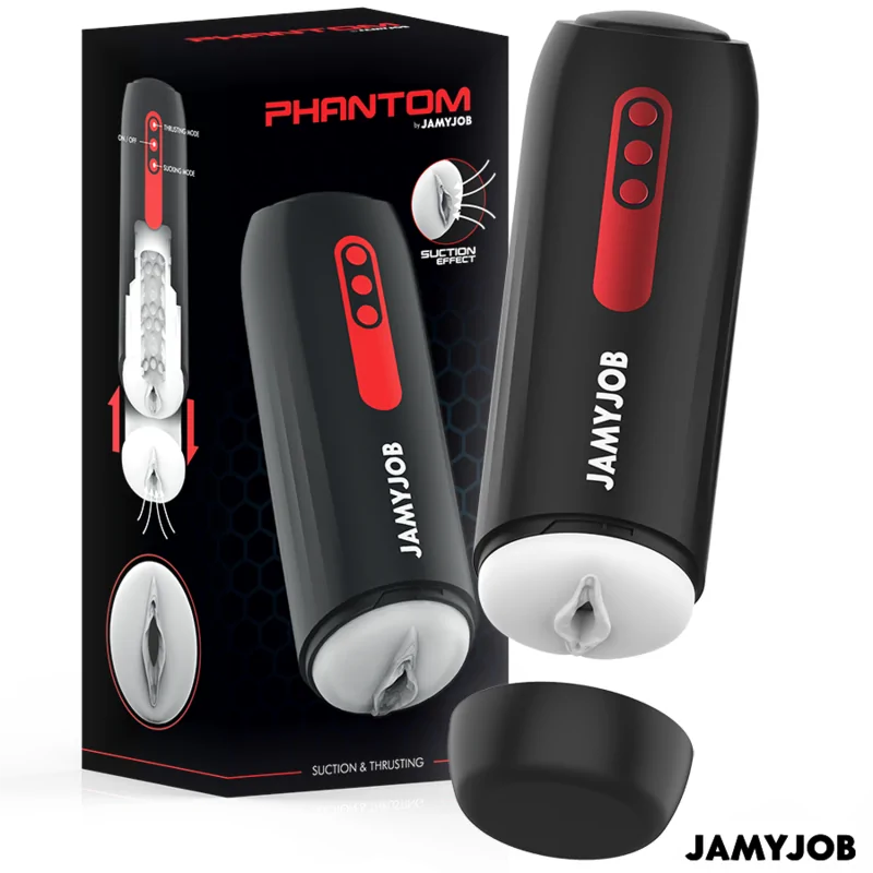 Мастурбатор със засмукване и тласкащи движения - Jamyjob Phantom Мастурбатор със засмукване и тласкащи движения - Jamyjob Phantom