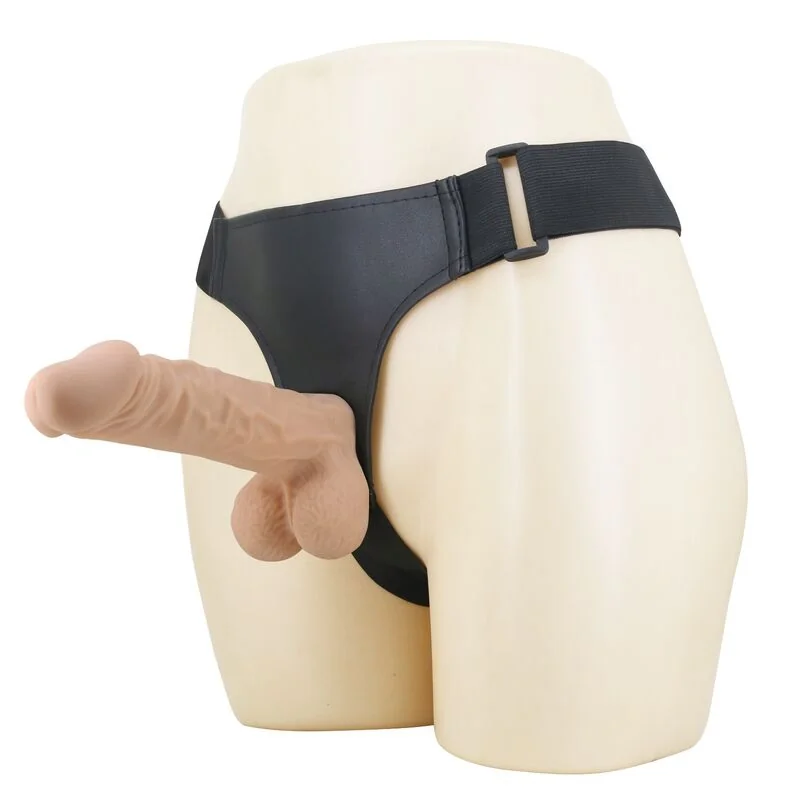 PRETTY LOVE - JOLYON HARNESS WITH FLEXIBLE DILDO 22 CM Ø 4.8 CM NATURAL PRETTY LOVE - JOLYON HARNESS WITH FLEXIBLE DILDO 22 CM Ø 4.8 CM NATURAL